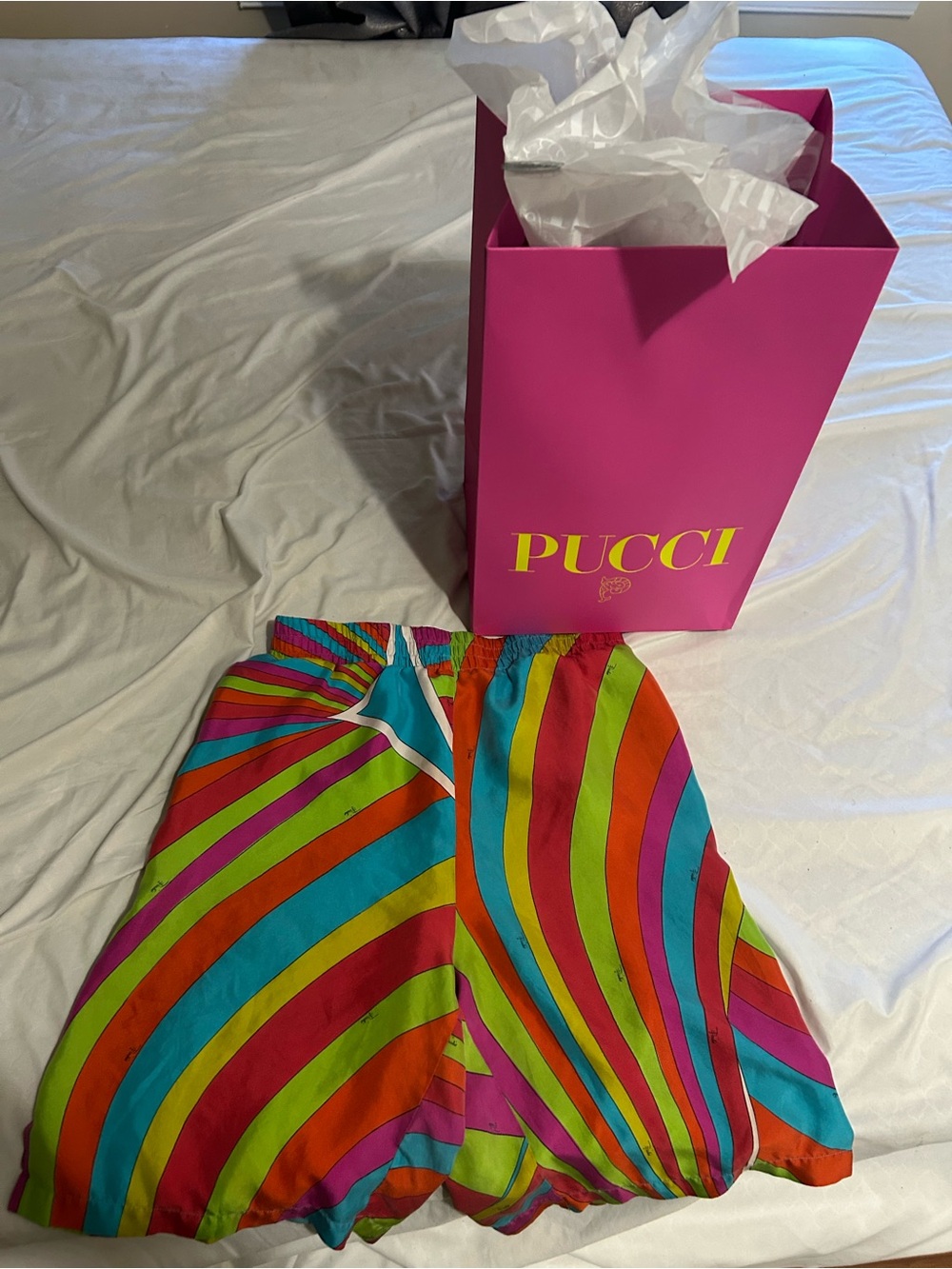 Emilio Pucci Vibrant Multicolor Striped Skirt